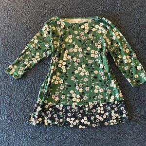 J.Jill floral cotton/tencel top size S